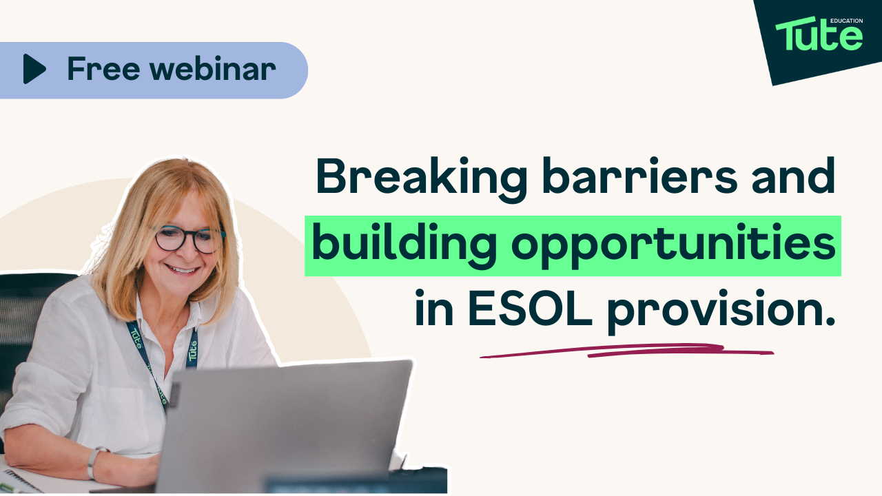 Catch up on our webinar: Creating opportunities for ESOL