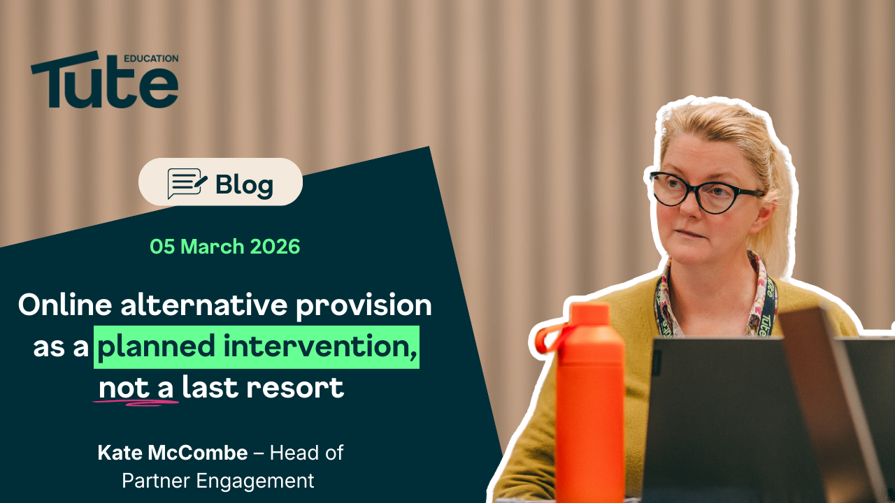 Online alternative provision as a planned intervention, not a last resort