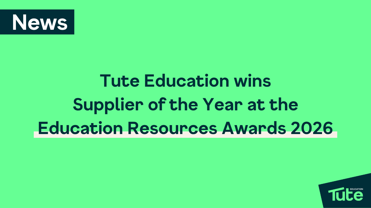 Tute Education wins Supplier of the Year at the Education Resources Awards 2026